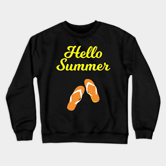 Summertime Crewneck Sweatshirt by Boo Face Designs